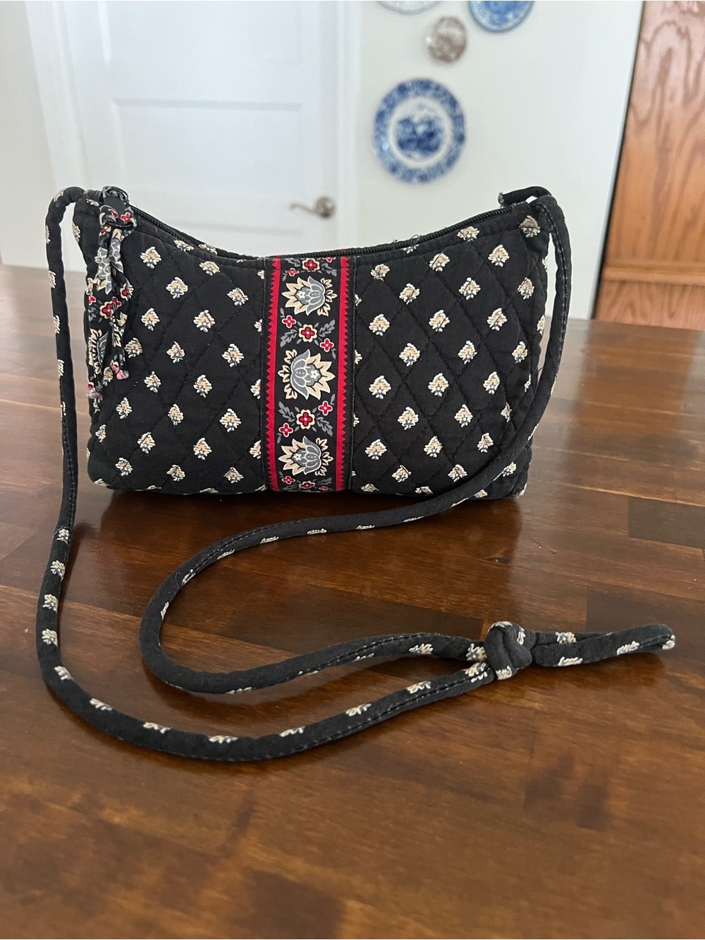 Vera Bradley Vintage Classic Black Small Crossbody